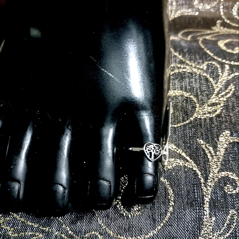 925 Sterling Silver Tree of Life Toe Ring